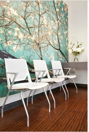 Using Turquoise and Floral Patterns in Spa