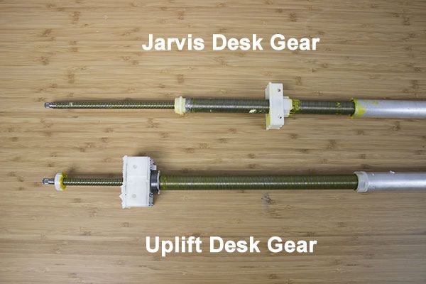 Uplift Desk and Jarvis Desk Gear Comparison