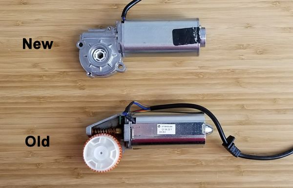 Comparison of old motor vs new motor
