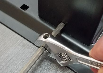 Turned Hexrod With Adjustable Wrench