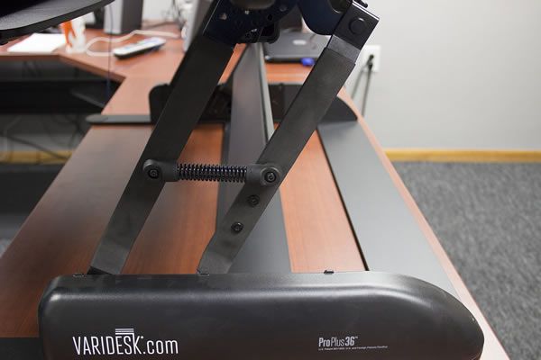 Spring mechanism in Varidesk