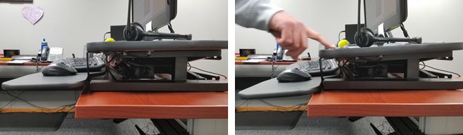 VersaDesk Tilting Forward
