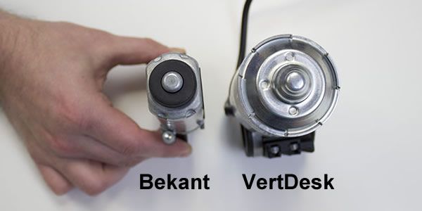 Over top view of both motors