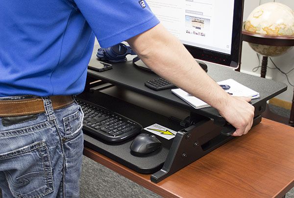 VertDesk Converter Height Adjustment Levers