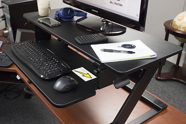 VertDesk Converter keyboard area