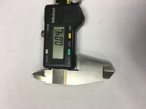 Caliper at .04