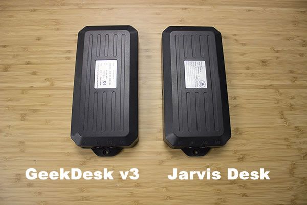 GeekDesk v3 control box and old Jarvis Desk control box