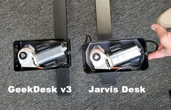 GeekDesk and Jarvis Desk motors inside JieCang columns