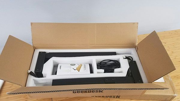 Inside of box with columns and electronic components