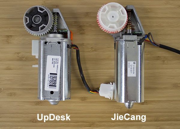 UpDesk motor vs JieCang motor