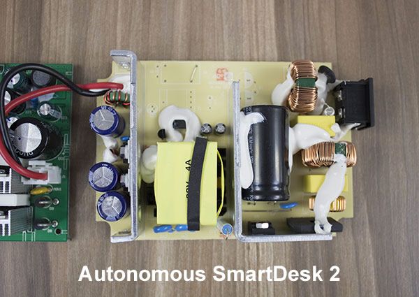 Close Up of TiMotion Box on Autonomous Desk