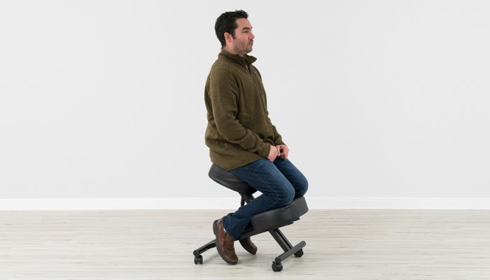 Proper posture while used Sleekform kneeling chair