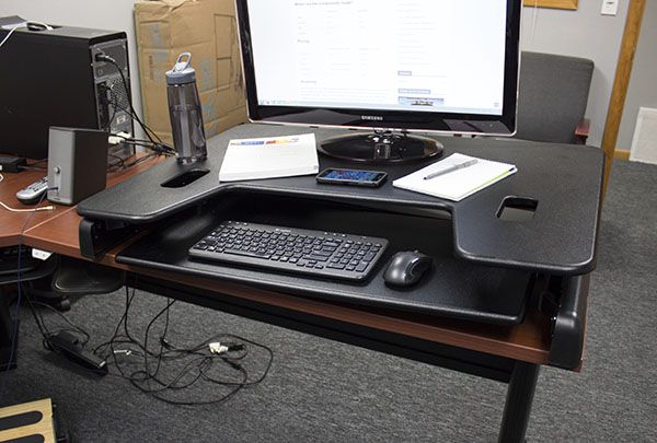 Varidesk EXEC 40 uneven positioning