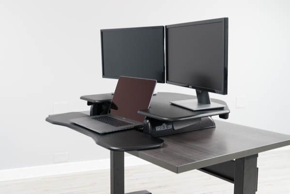 Shown with laptop on the Cube Corner® 36