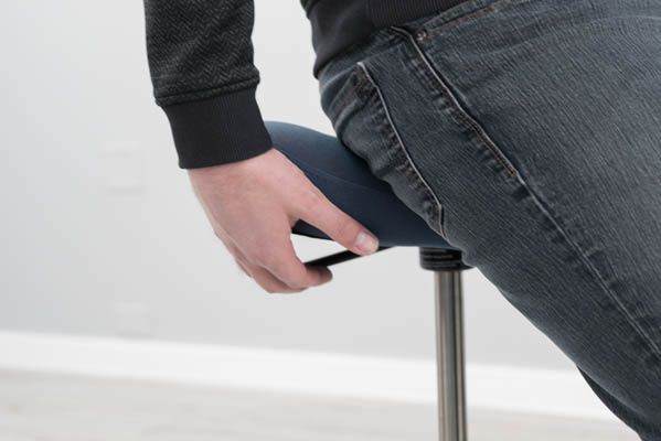 Seat height adjustment lever