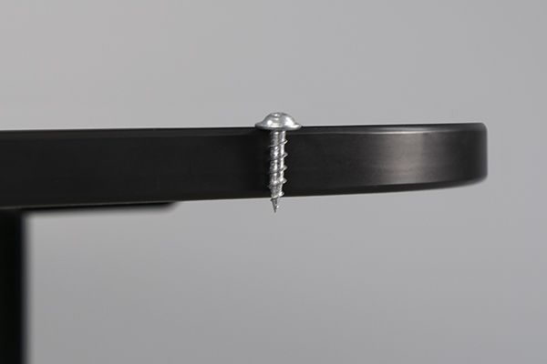 5/8" long screw and 3/4" surface