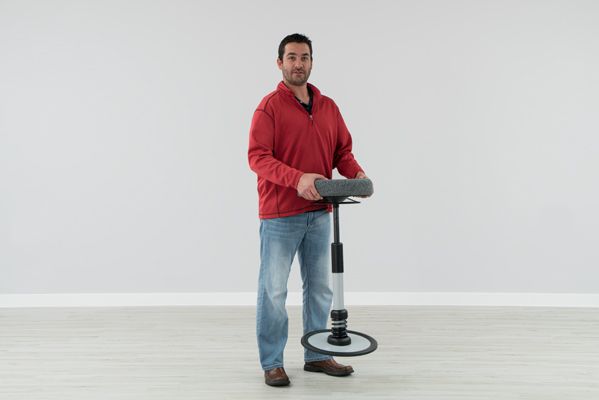 Holding the Pogo with two hands