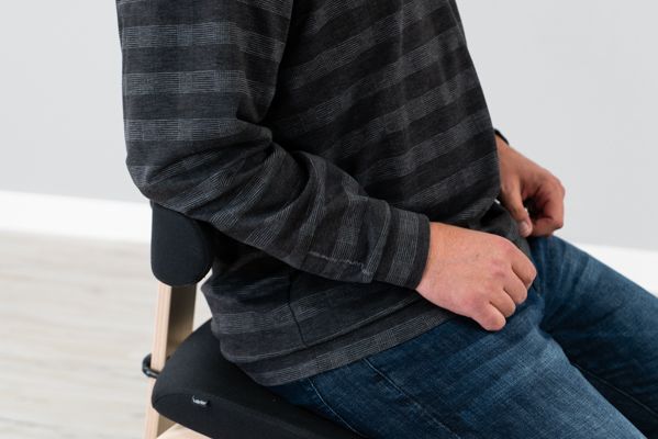 Varier Thatsit Backrest and Armrests From Side