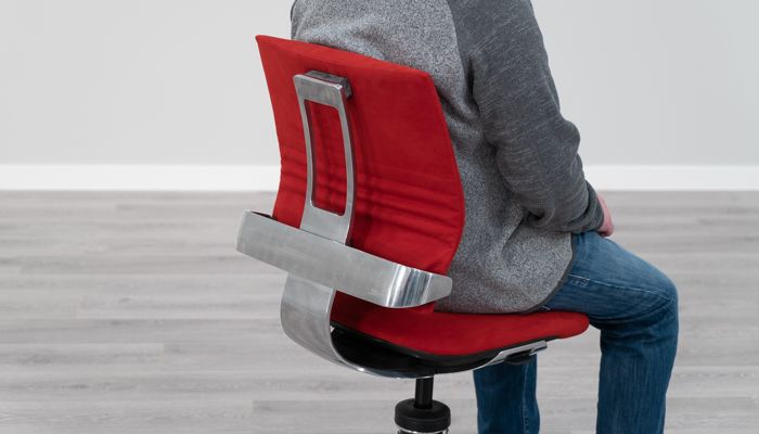 Using Backrest with Lumbar Shown From Angle
