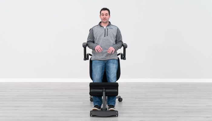 Using Armrests in Standing in Typing Position