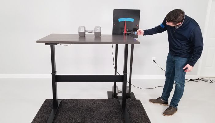 VertDesk v3 Wobble Deflection Test Setup @ 46"