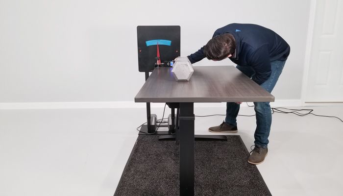 VertDesk v3 Rocking Deflection Test Setup @ 30"