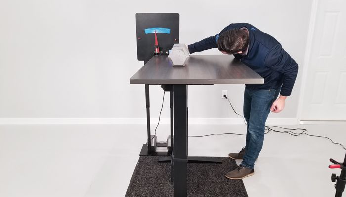 VertDesk v3 Rocking Deflection Test Setup @ 42"
