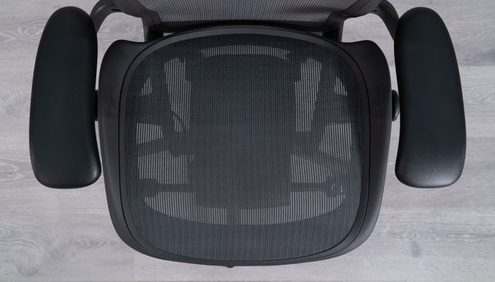 Top view of Aeron's seat