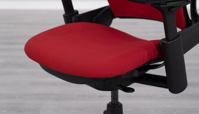 Front of seat pad on Steelcase Leap v2