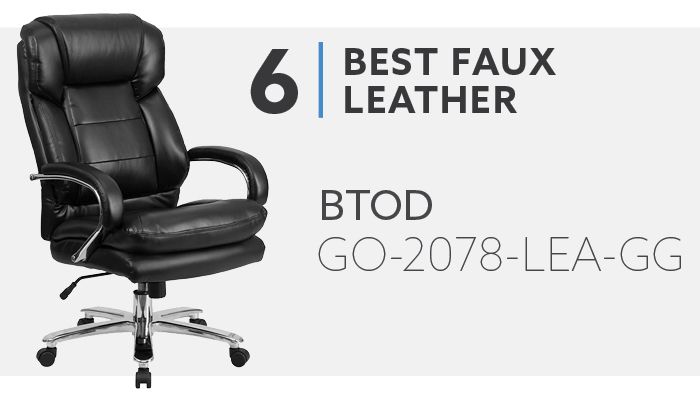 #6 Best Faux Leather Heavy Duty Office Chair