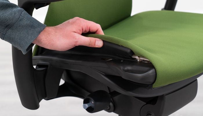 Flexibility of seat pad shown
