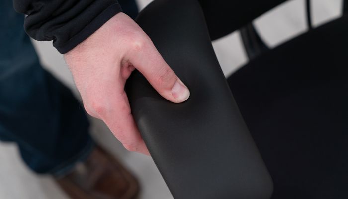 Pushing down into Duron armrests