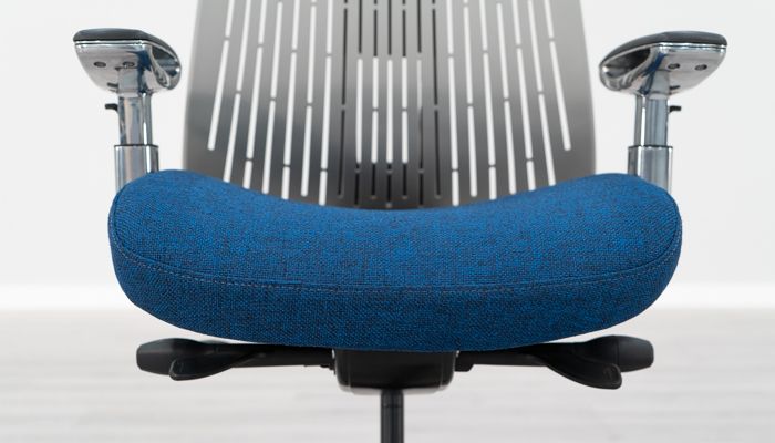 Front view of waterfall front seat pad