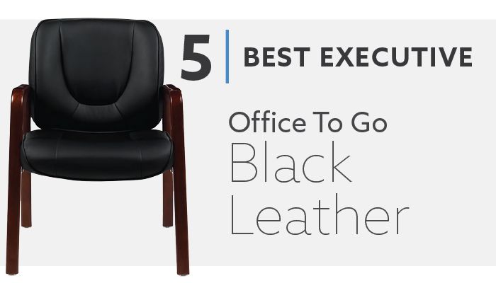 #5 Offices To Go Best Black Leather Executive Guest Chair