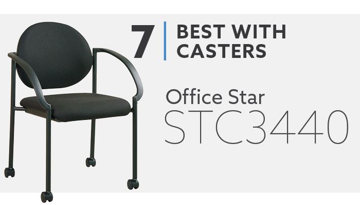 #7 Office Star STC3440 Best Guest Chair with Casters