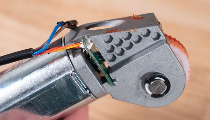 Siliconed wires on motor controller for Uplift v2