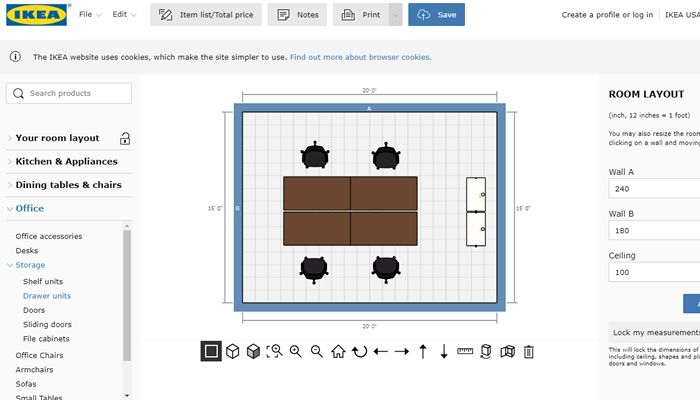 Ikea Office Planner Free Online Layout Tool for 2019