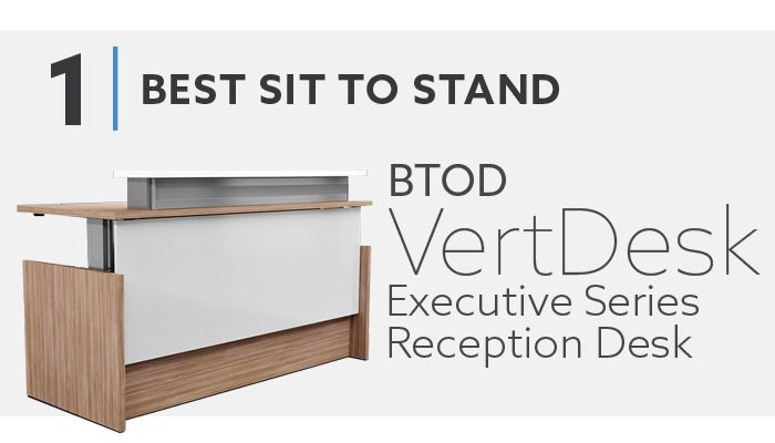 VertDesk Executive Series Reception Desk