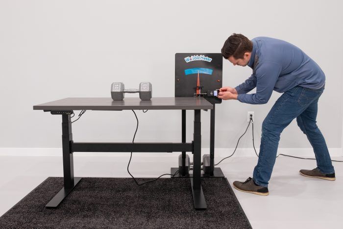 Uplift Desk v2 Commercial Wobble Deflection Test Setup @ 30"
