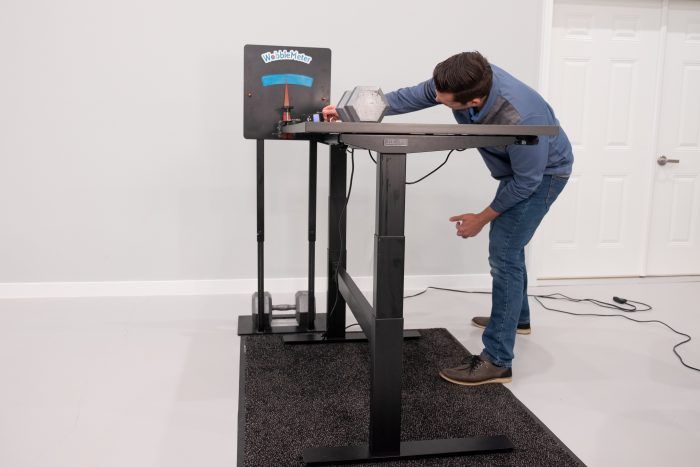 Uplift Desk v2 Commercial Rocking Deflection Test Setup @ 42"