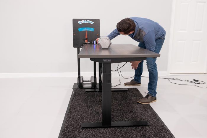 Uplift Desk v2 Commerical Rocking Deflection Test Setup @ 30"