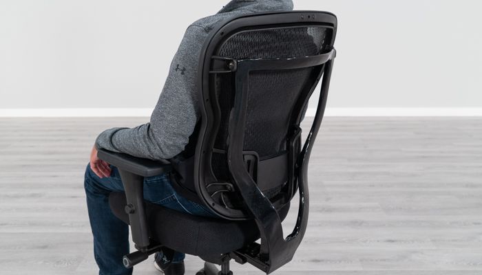 Sitting in Akir Chair