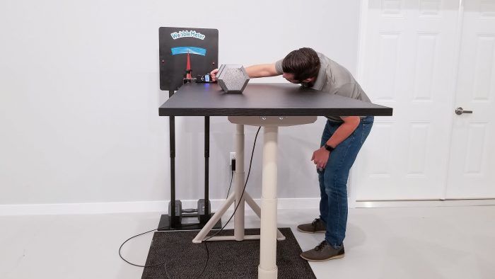 IKEA Idasen Rocking Deflection Test Setup @ 46"