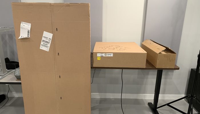 Large IKEA Idasen Boxes