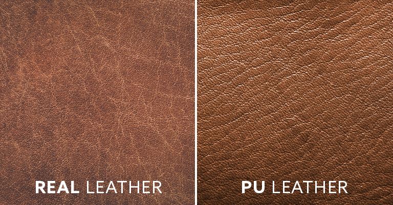 Real vs. PU Leather PIcture