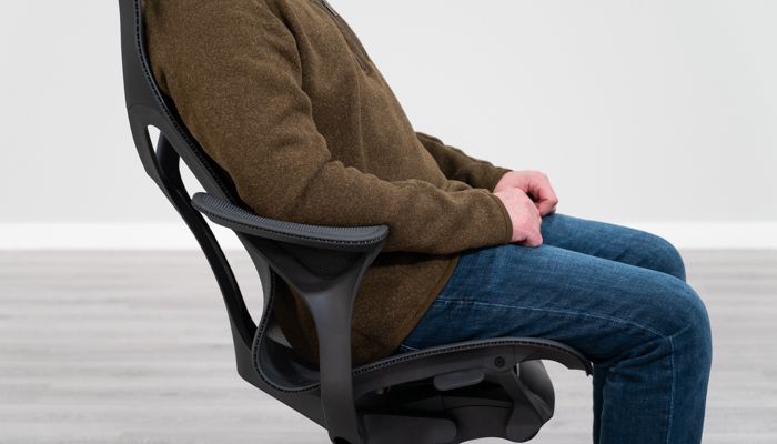 Side View of Armrests with Frame Digging Into Arms