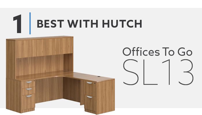 #1 Best L Shaped Desk with Hutch - OTG SL13