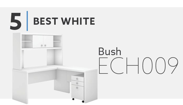 #5 Best White L Shaped Desk - Bush ECH009