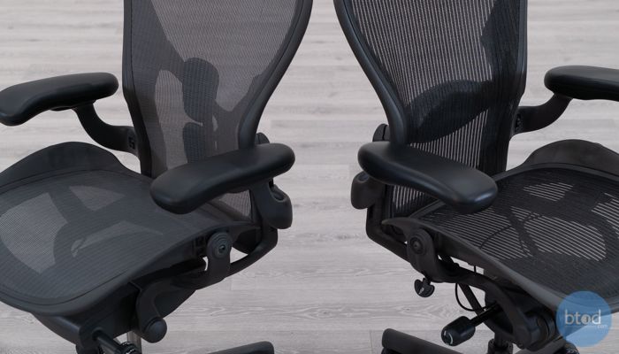 Backrest Comparison: Aeron Remastered vs Aeron Classic (right)