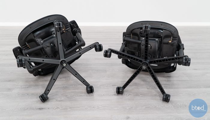 Base Construction Leap v1 (left) vs v2